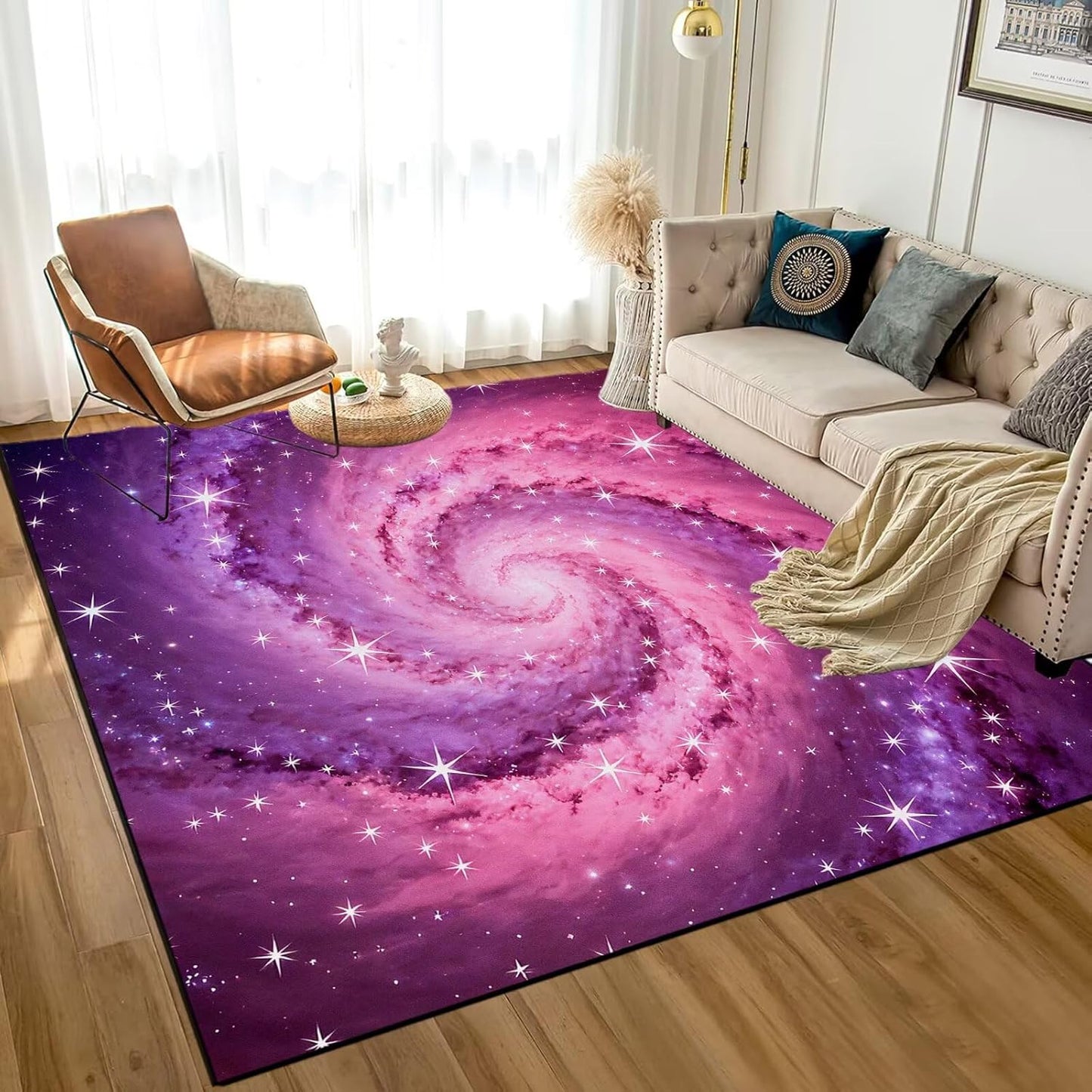 5' X 7' Queen and King Rug Black Grey Area Rugs Dining Living Room Bedroom Kitchen Office Yoga Room Washable Floor Mat Doormats Throw Rug Carpet Room Decor