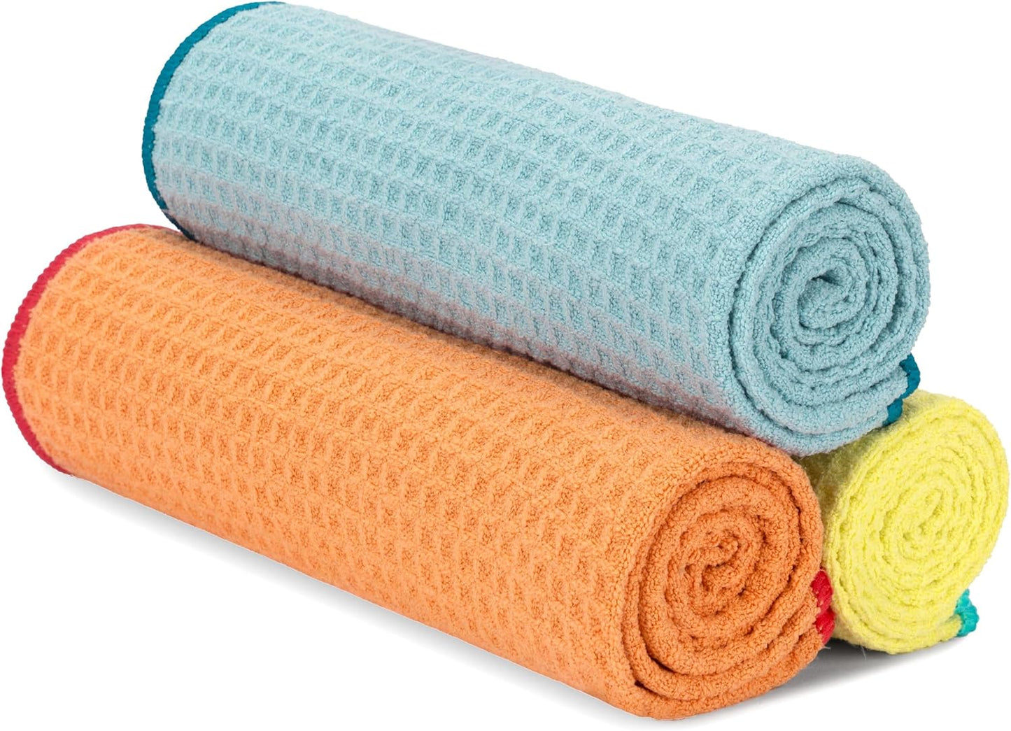 S&T INC. Microfiber Gym Towels, Yoga Towel for Home and Gym Bag, 16 Inch x 27 Inch, 3 Pack