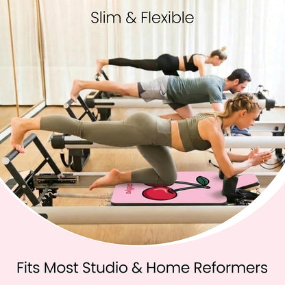 Pilates Reformer Mat Non Slip – Washable Reformer Mat Cover with Grip Socks & Mesh Bag, Sweat Absorbing Pilates Reformer Towel for Studio & Home Use