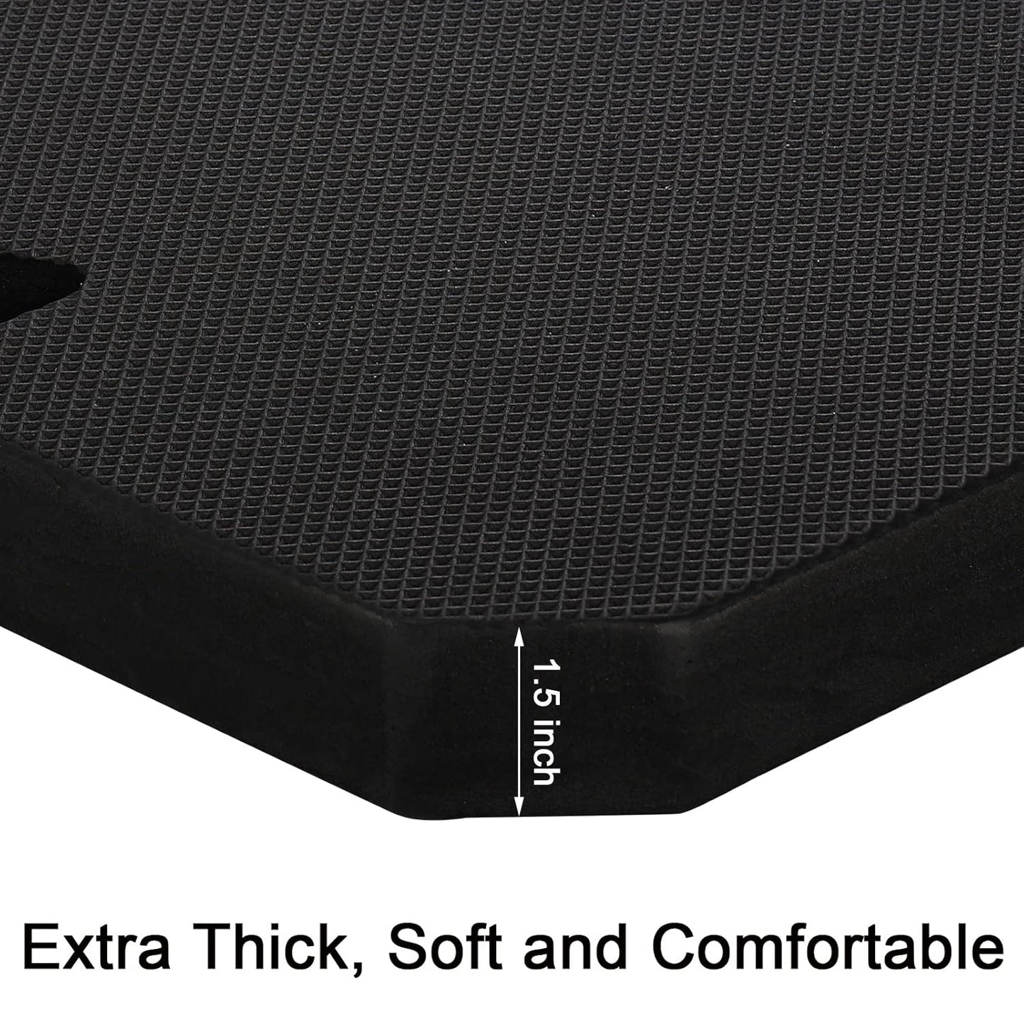 Hacaroa Set of 3 Extra Thick Kneeling Pad, High Density Foam Garden Kneeler, Comfortable Knee Pad Cushion for Work, Yoga Exercise, Baby Bath, Lightweight, Water Resistant, Blue