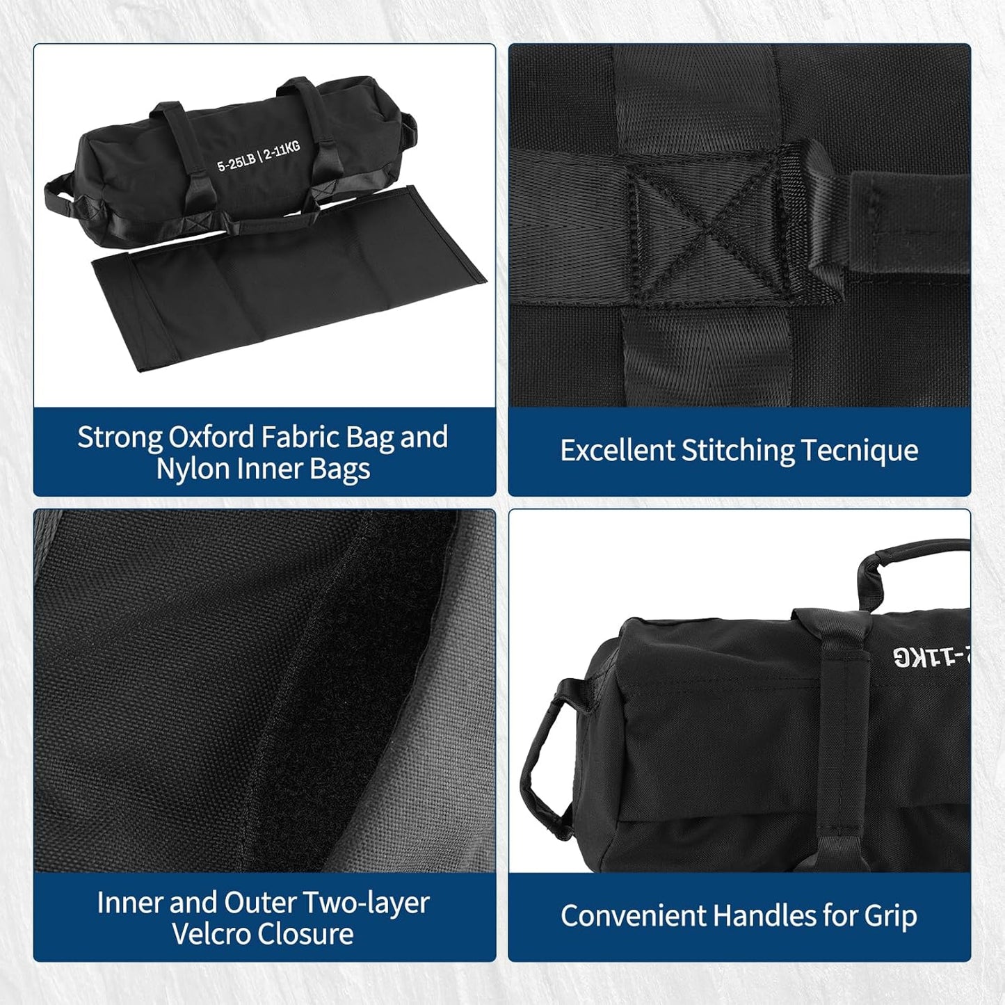 Adjustable Sand Bags for Working Out,Sandbags for Workout for Yoga, Strength Training and Full-Body Workouts