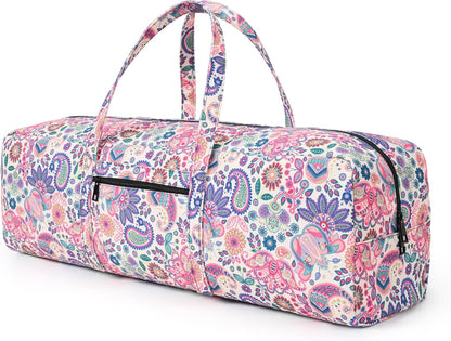 Boulder Bee | Yoga Mat Bag | Large Yoga Mat Carrier with Wet Pocket | Yoga Gifts | Gym Tote Bag for Women