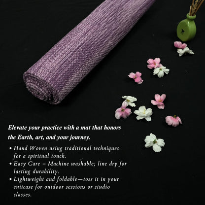 Trade Star Organic Cotton Yoga Mat Handloomed Meditation Rug Inches Perfect Size Mat Travel Mat for Indoor/Outdoor Use 72"L x 24"W Highly Absorbent Reversible Yoga Rug Tie Dye Yoga Mat for Exercise