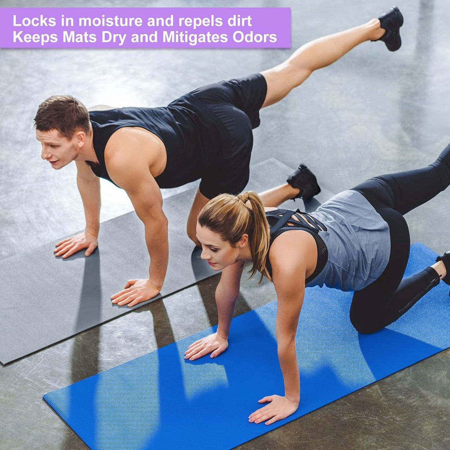 3 mm Thick Yoga Mat Bulk, Non Slip Exercise Workout Fitness Pad for Women Men, Gym Home Yoga Pilates, Easy to Clean, Sturdy PVC