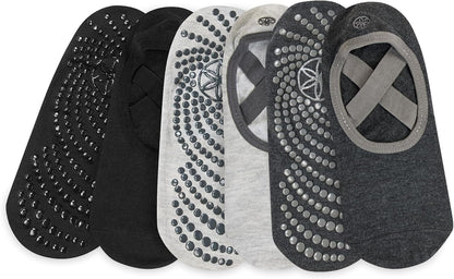 Gaiam Grippy Studio Yoga Socks for Extra Grip in Standard or Hot Yoga