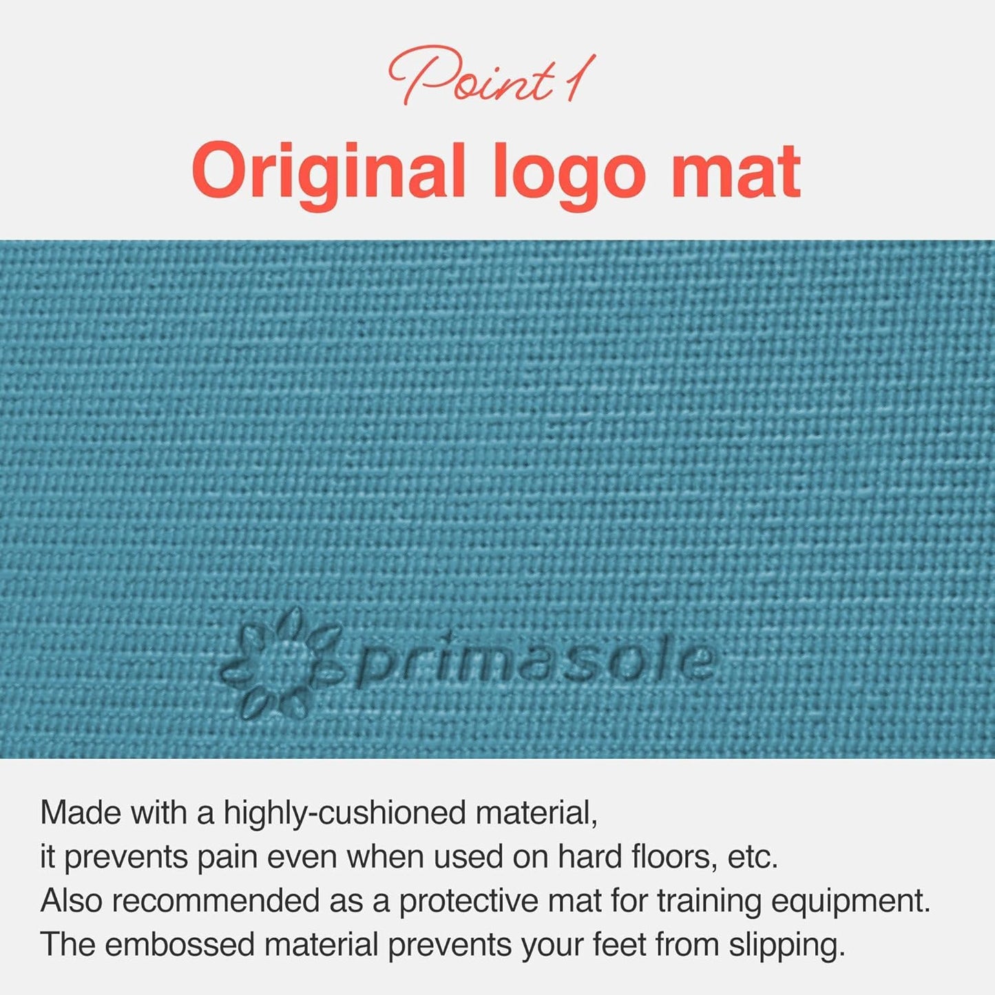 Primasole Dark Green‌ Non Toxic Yoga Mat with Poses - 68"Lx24"Wx1/3 Inch Non-Slip Workout Mats for Home, At Home Workout Mat with Carry Strap for Yoga Pilates PSS91NH011NA