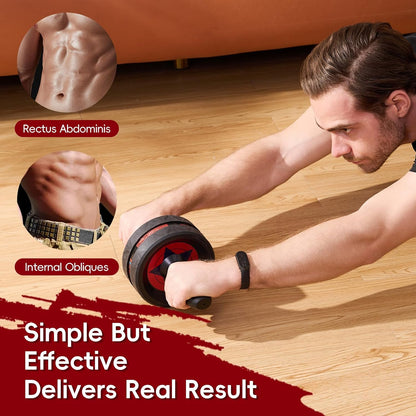 EnterSports Ab Roller Wheel for Abs Workout - Abdominal Exercise Equipment with 2 Knee Pads for Home Gym, Core Strength Training, Fitness Equipment for Men & Women