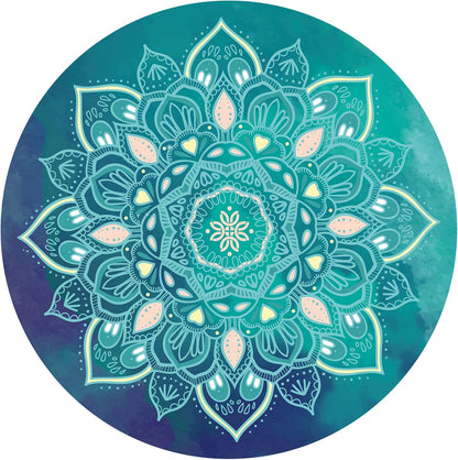 Pilates Mat Round Oversize Yoga Mat Suede Rubber Non-Slip Dia 140cm Exercise Mat Meditation Mat Workout Mat for Home Outdoor
