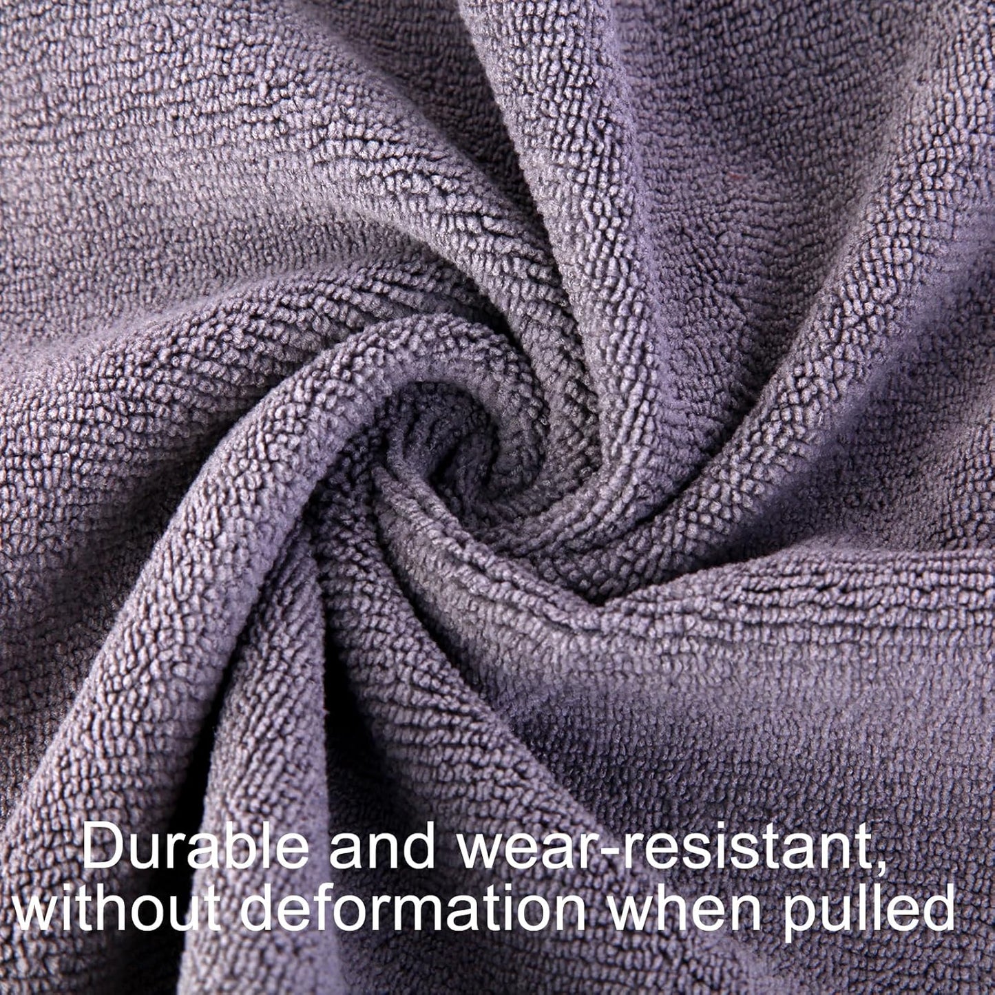 Microfiber Gym Towel Set for Sports Fitness, Yoga, Workout, Soft and Quick-Drying Gym Towels for Women Men (3 Pack, Grey+Blue+Purple)