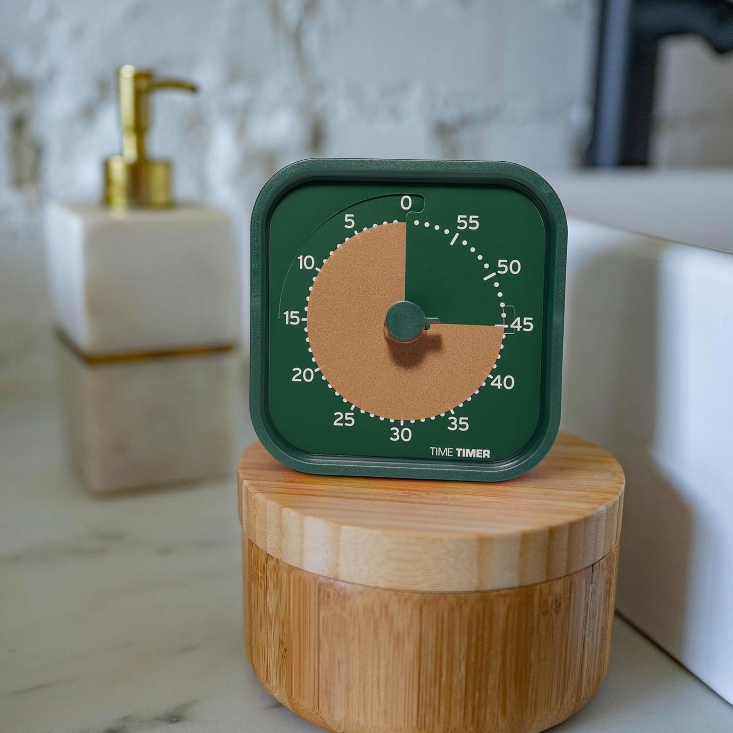 Time Timer MOD - Home Edition - Individual Sized 60 Minute Visual Countdown Timer for ADHD, Adults, Students, and Pomodoro with Silent Operation (Metallic Midnight)