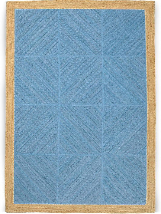 Area Rugs for Natural Jute 3x5 Hand Braided Jute Solid Design Yellow Beige Thick 0.27" Handmade Boho Mat Indoor Outoor Use Flatweave Rugs for Kitchen Bedside Yoga Mat - Colors A