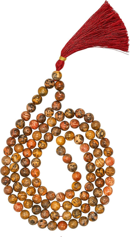 Amazing Gemstone 108 Beads Handmade Mala (Knotted, Rudraksha) - Colors A