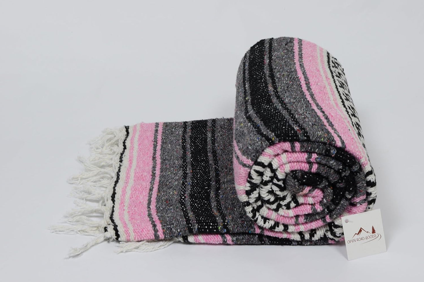 Open Road Goods Bulk Falsa Blankets - Handwoven Authentic Mexican Falsa - Great for Weddings, Yoga, Beach, Picnics, or Mexican Throw! (Tan, 7 Pack)