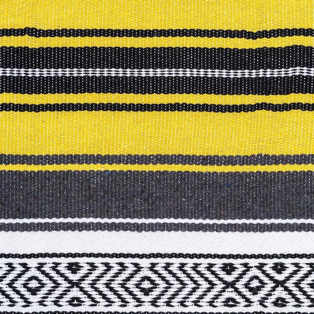 Airooglee 69" L x 51" W Large Mexican Blanket - Perfect as Yoga Outdoor Beach Serape Picnic Camping Woven Blanket, Boho Home Décor - Red