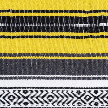 Airooglee 69" L x 51" W Large Mexican Blanket - Perfect as Yoga Outdoor Beach Serape Picnic Camping Woven Blanket, Boho Home Décor - Red
