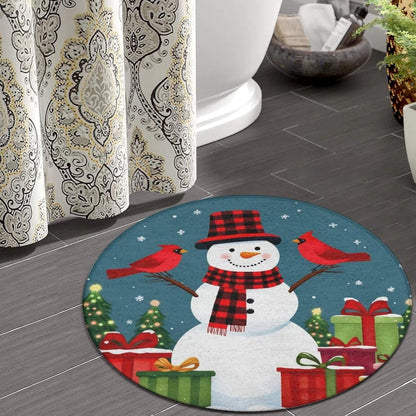 Soft Round Yoga Carpet, Office Chair Decor Round Mat for Carpet and Hardwood Floors Purple Butterfly