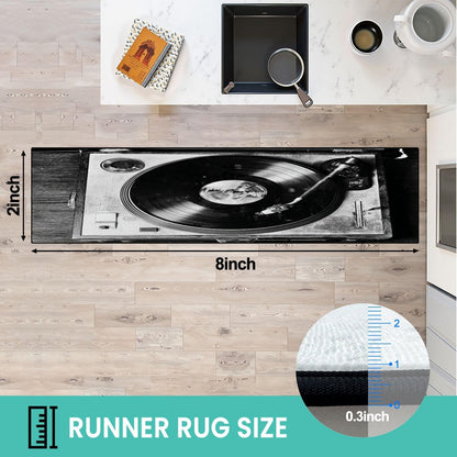 Runner Rug Washable 2x8 Leopard Print Seamless Leopard Skin Fashionable Cheetah Fur Non-Slip Hallway Area Rug Indoor Outdoor Home Decor for Entryway Bathroom Kitchen Carpet Yoga Floor Mat