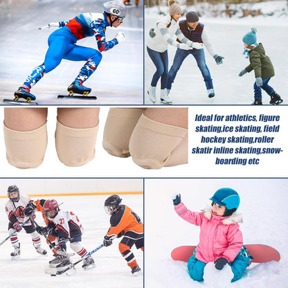 Shappy 2 Pair Figure Ice Skating Knee Pads Gel Dance Knee Pads Cushion and Support Breathable Material for Dancing Skating Women Girl Men