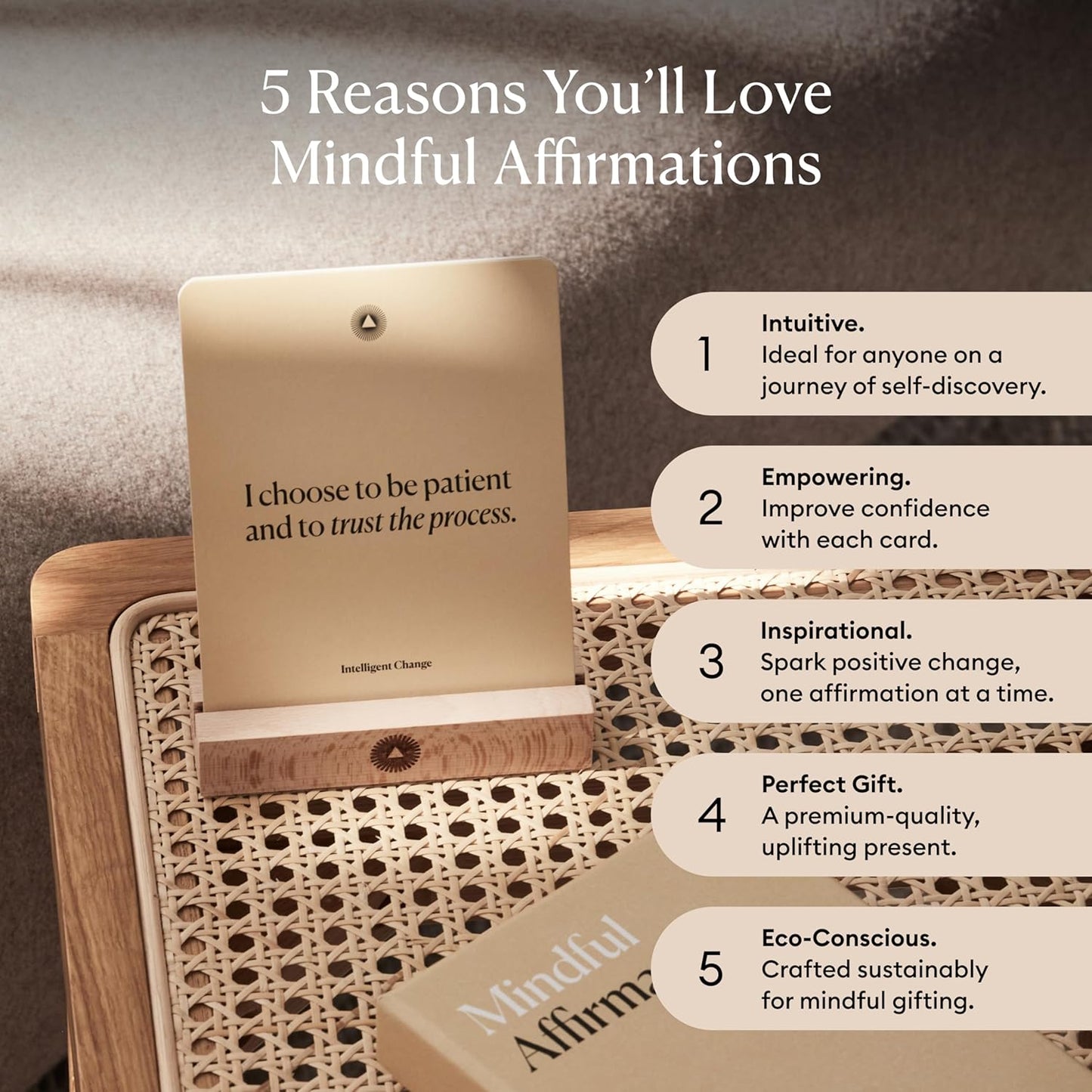 Intelligent Change Mindful Affirmation Cards for Health and Wellbeing