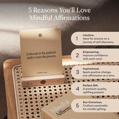 Intelligent Change Mindful Affirmation Cards for Health and Wellbeing