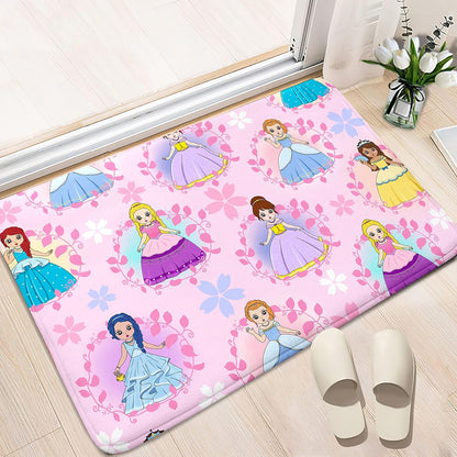 Black Girl Area Rug for Bedroom African Black Girls Floor Rugs for Living Room Playroom Cartoon Art Home Decor Soft Yoga Mats for Women Afro Purple 47" x 31" (2.7 x 3 Feet)