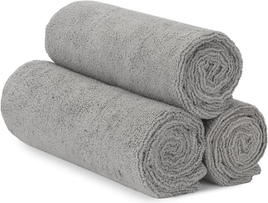 S&T INC. Microfiber Gym Towels, Yoga Towel for Home and Gym Bag, 16 Inch x 27 Inch, 3 Pack