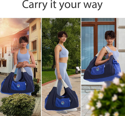 JoYnWell Yoga Bags and Carriers Fits All Your Stuff, Extra Large Yoga Mat Bag Full Zip Yoga Mat Bag with 3 Zipper pockets