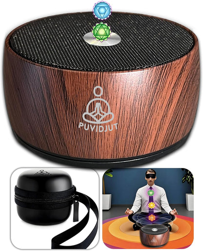 Sound Frequency Machine,Meditation Generator Instrument,Tone Device Tools - Solfeggio Frequencies Bath for Yoga, Mindfulness, Vibration System of Chakra Balancing, 5 Tones, 3 Timers