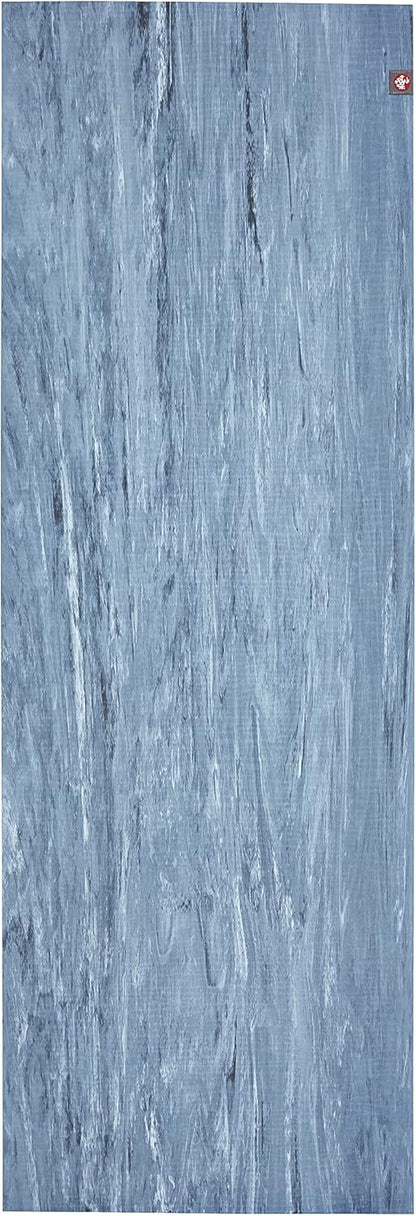 Manduka eKOLite Yoga Mat 71" - 4mm | Natural Rubber | Eco-Friendly | Soft Textured Surface | Natural Next-to-Skin Feel | 71 x 26 inches | Charcoal Grey