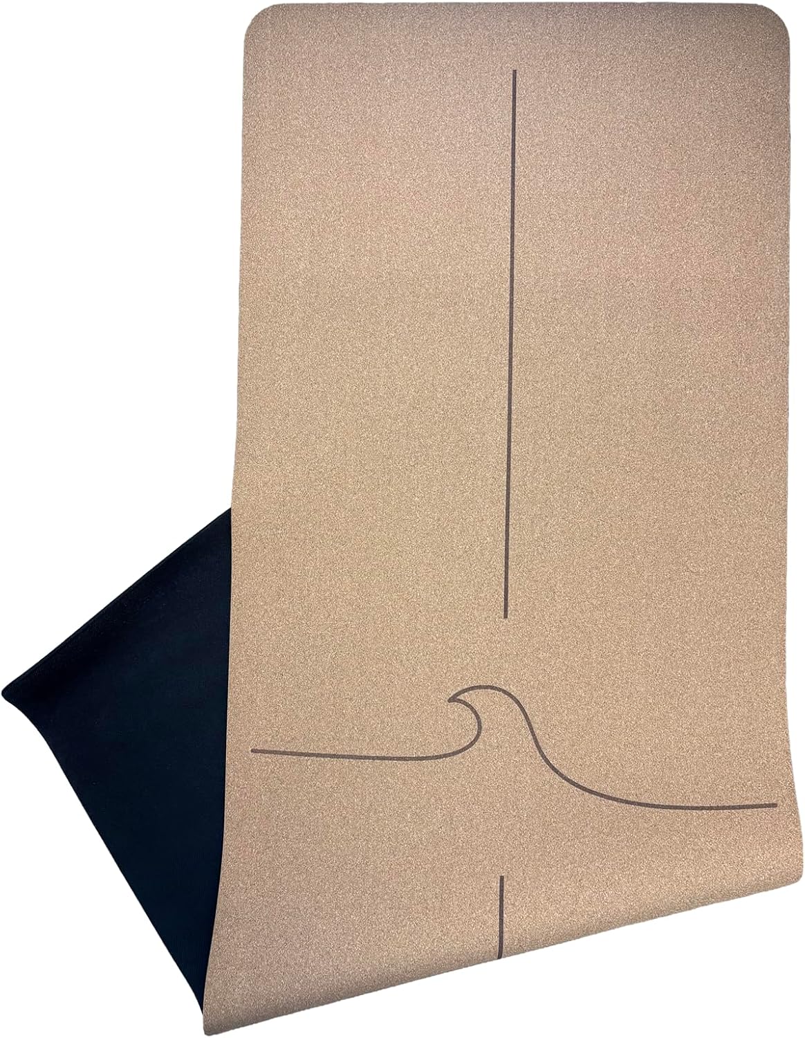Crk's Organic Cork Yoga Mat with Recycled Natural Rubber, 4mm Thick • The Wave Mat