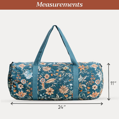 Maison d' Hermine Yoga Mat bag, Cylindrical bag for Woman&Men, yoga mat Bag &Adjustable shoulder straps Yoga Mat Carrier Bag with Drawstring Water Bottle Pocket and zipper pocket Easter Gifts