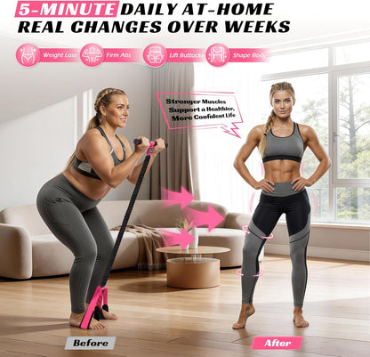 KUTIZE Multifunction Pedal Resistance Band with Handle, Upgraded Exercise Equipment with Soft Foot Pedal for Sit Up & Full-Body Home Gym Workouts, Core/ABS Training, Pilates, Yoga & Physical Therapy