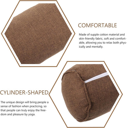 Mipcase Yoga Auxiliary Pillow Cylinder Support Cushion for Beginners Multi-Purpose Lumbar Throw Pillow for Footrest and Backrest Comfortable and Stylish Design