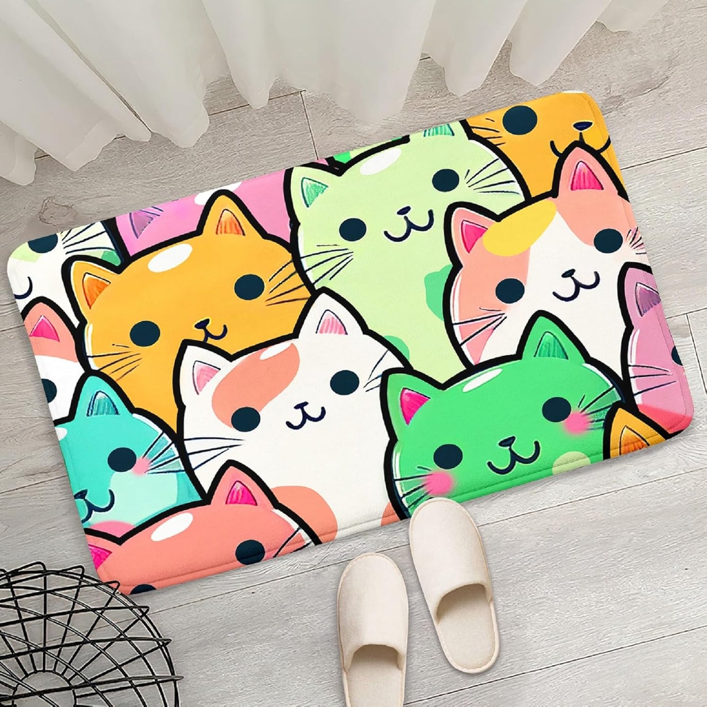Black Girl Area Rug for Bedroom African American Rugs for Room Princess Carpet Kids Rugs for Bedroom African Girls Carpet for Living Room Teen Girls Yoga Mats, Pink, 4'×5'