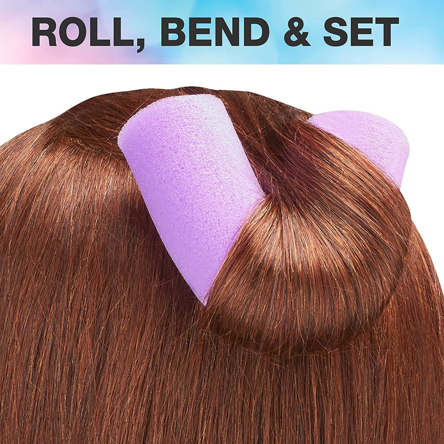 Conair Foam Hair Rollers -Heatless curls - Foam Rollers - Hair Rollers - Loose Hair Curlers in Assorted Sizes - 8 Count w/storage case