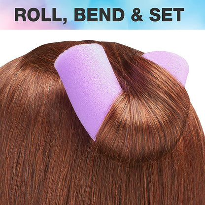 Conair Foam Hair Rollers -Heatless curls - Foam Rollers - Hair Rollers - Loose Hair Curlers in Assorted Sizes - 8 Count w/storage case