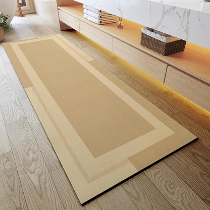 YDKGL Non Slip Long Bath Mat Bathroom Runner, Rubber Backing Ultra Thin Bathroom Rugs Fit Under Door Quick Dry Super Absorbent Washable Bath Rug Shower Mat for Bathtub Sink Floor, Dark Gray 17"x47"
