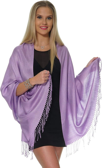 Pashmina Shawls and Wraps for Evening Dresses, Large Soft Pashminas Wedding Shawl