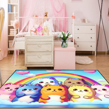 Black Girl Area Rug for Bedroom African American Rugs for Room Princess Carpet Kids Rugs for Bedroom African Girls Carpet for Living Room Teen Girls Yoga Mats, Pink, 4'×5'