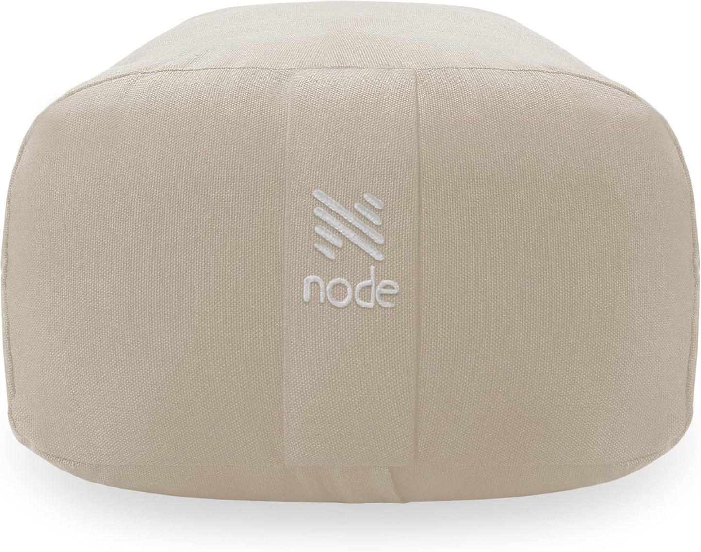 Yoga Meditation Cushion, 25" x 12" Rectangular Bolster with Organic Cotton Cover