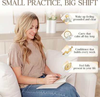 Affirmation Cards for Women with Guided Journal – 52 Positive Affirmations Cards, Wooden Stand & Daily Reflection Workbook, Mindfulness Cards for Desk, Self Care and Motivational Gift Set
