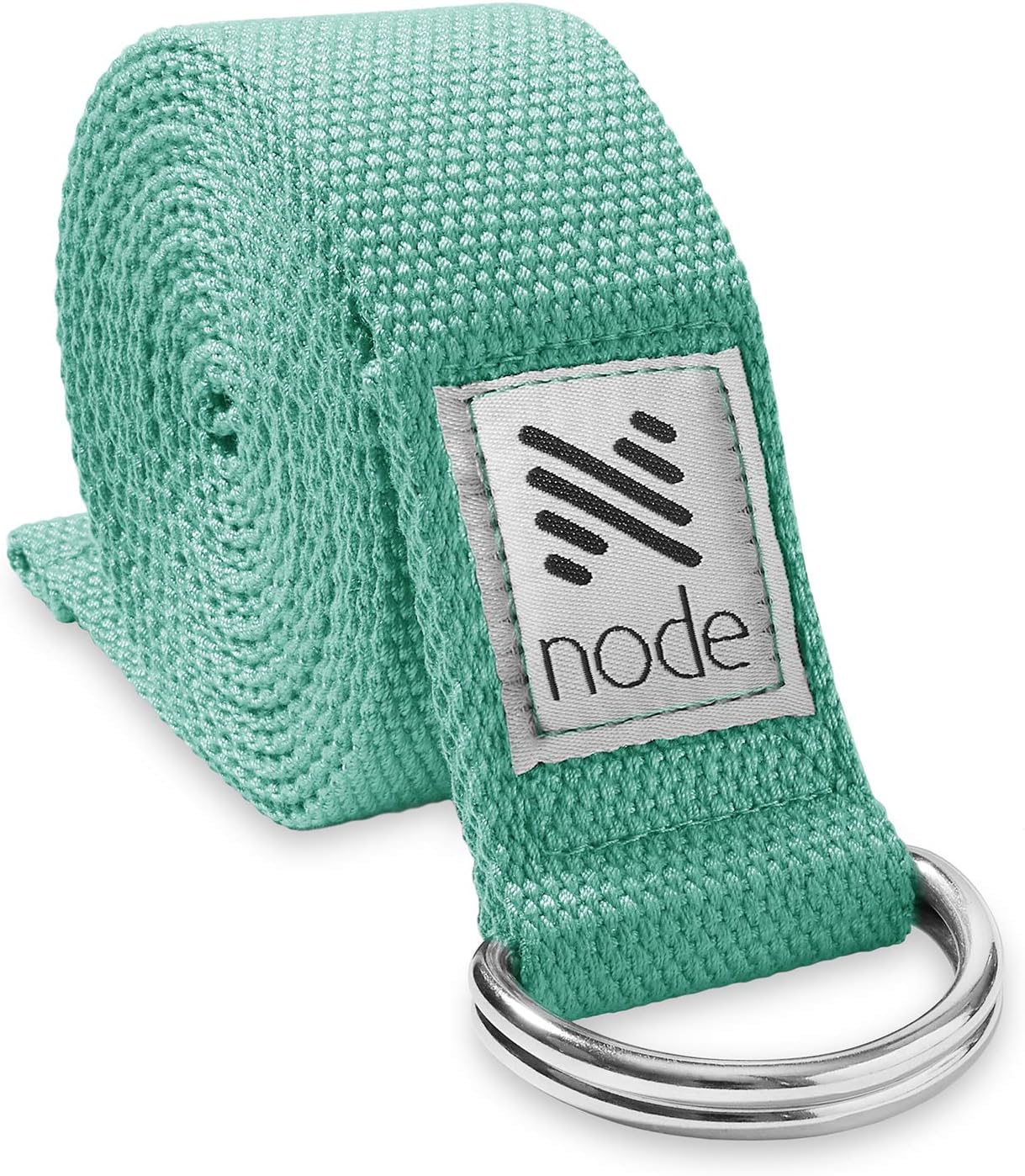 7-1/2' Yoga Strap for Stretching, Woven Cotton Blend Yoga Strap with Adjustable D-Ring Buckle for Exercise, Therapy and Fitness