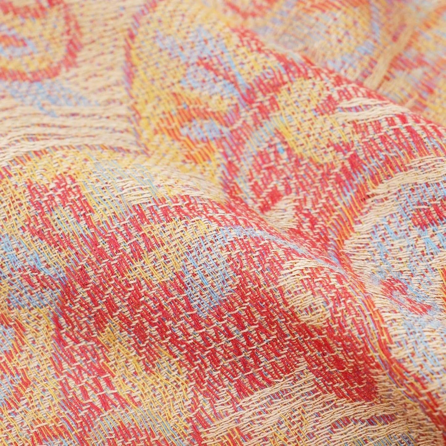 Ciormis Two Tone Silky Paisley Pashmina Shawl Scarf,Soft Women's Rave Jacquard Pashminas Wrap Scarves