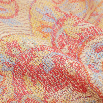 Ciormis Two Tone Silky Paisley Pashmina Shawl Scarf,Soft Women's Rave Jacquard Pashminas Wrap Scarves