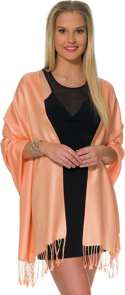 Pashmina Shawls and Wraps for Evening Dresses, Large Soft Pashminas Wedding Shawl