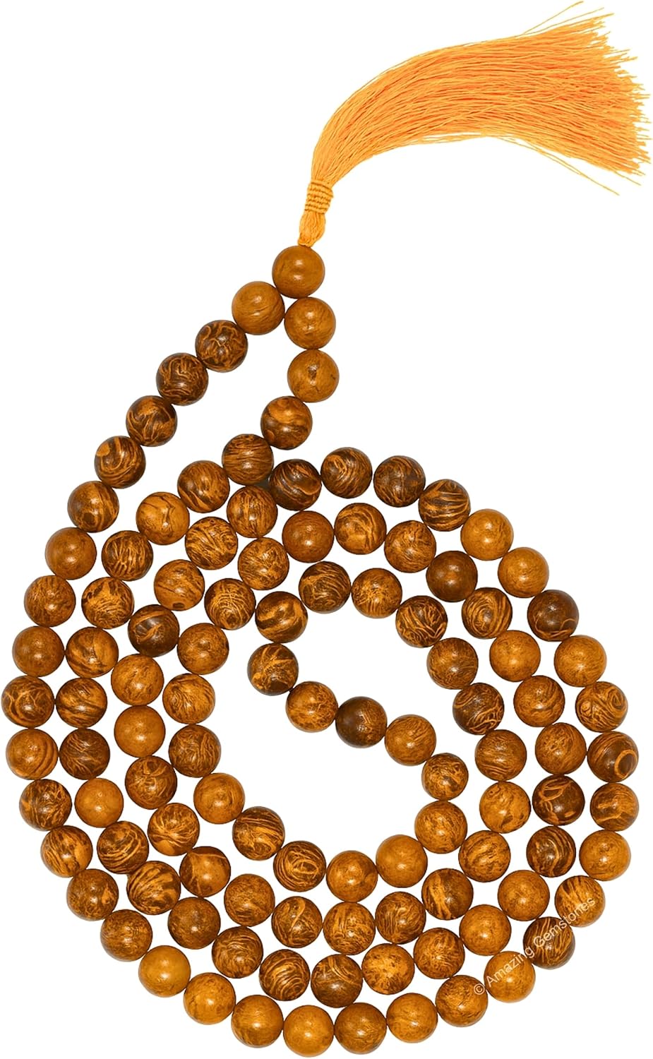 Amazing Gemstone 108 Beads Handmade Mala (Knotted, Rudraksha) - Colors B