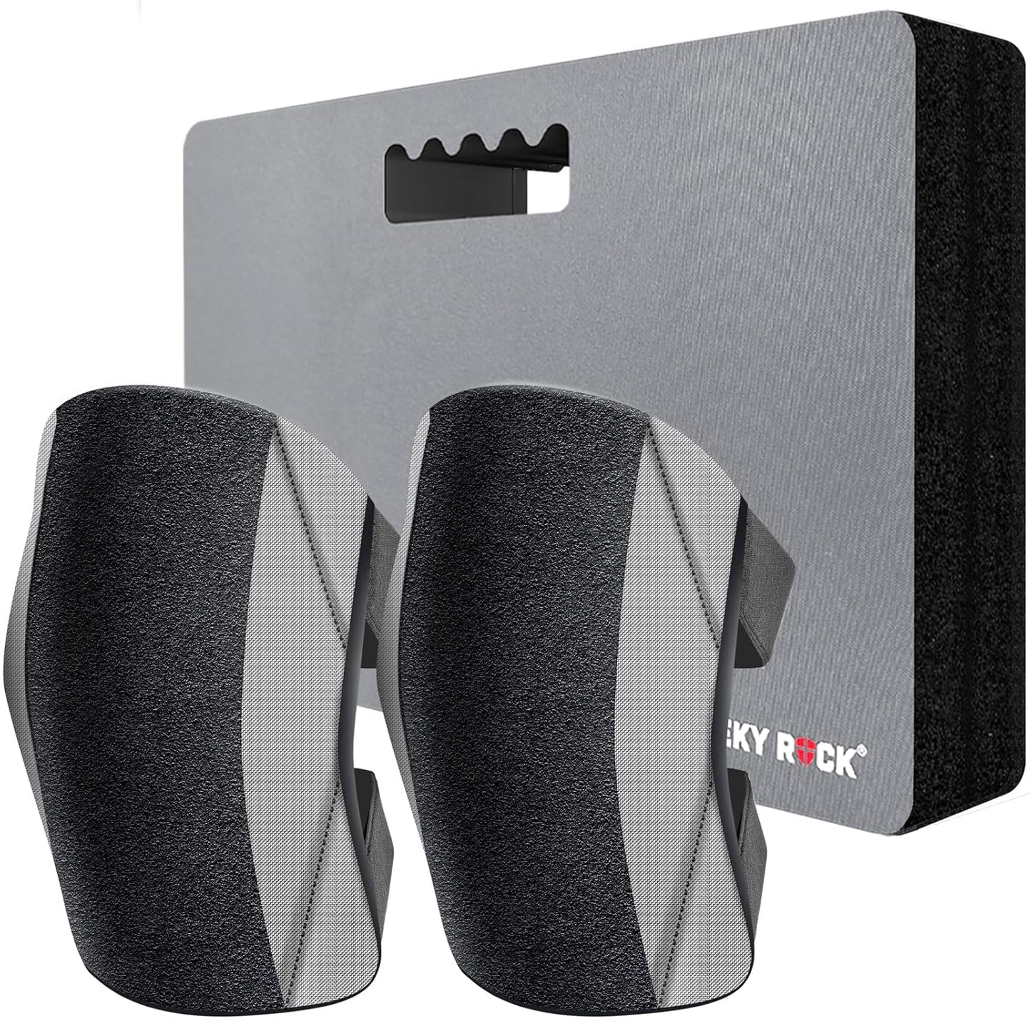 Garden Knee Pads for Men and Women, Lightweight Waterproof KneePads for Gardening, Anti Slip Leather Foam Padding Kneeling Pads for Flooring and Carpet Cleaning, House work, Gardening Maintain, Knee Protector,Gray