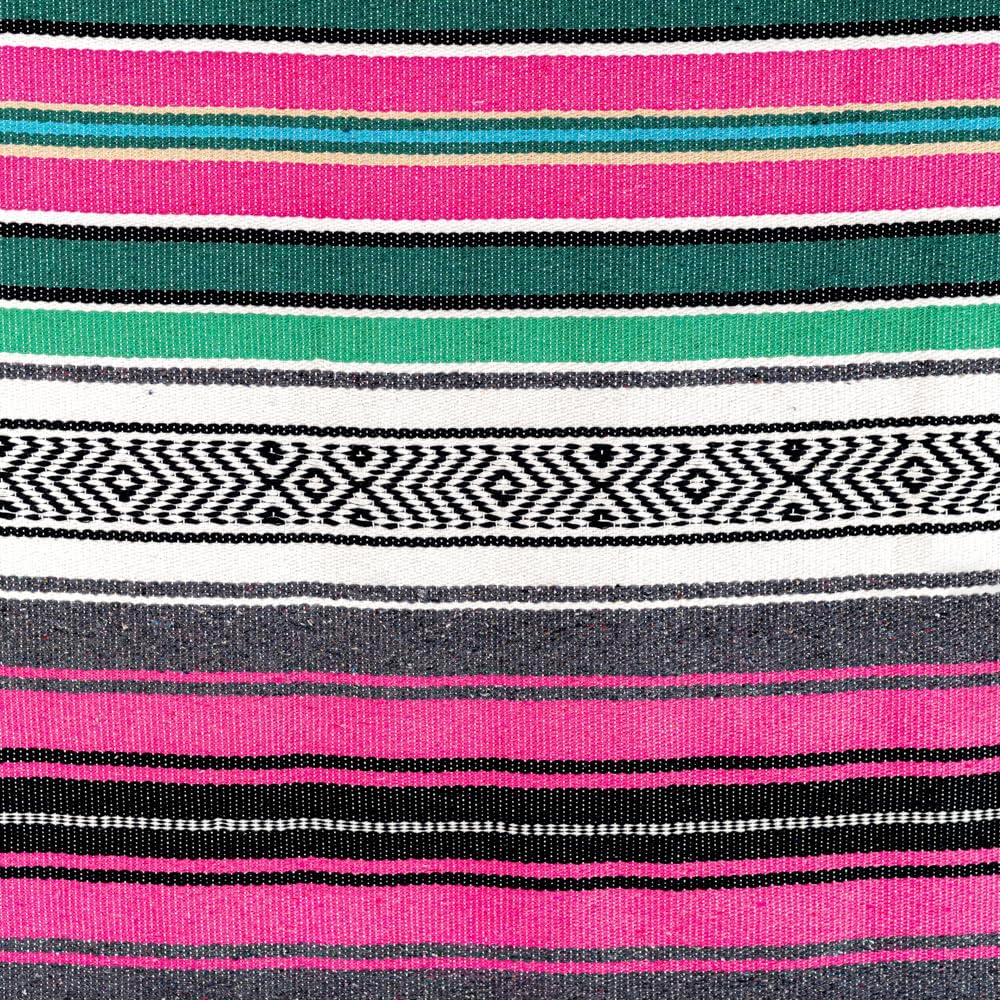 Airooglee 69" L x 51" W Large Mexican Blanket - Perfect as Yoga Outdoor Beach Serape Picnic Camping Woven Blanket, Boho Home Décor - Red