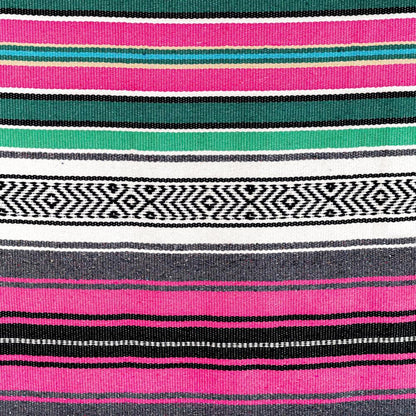 Airooglee 69" L x 51" W Large Mexican Blanket - Perfect as Yoga Outdoor Beach Serape Picnic Camping Woven Blanket, Boho Home Décor - Red