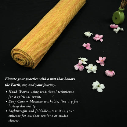 Trade Star Organic Cotton Yoga Mat Handloomed Meditation Rug Inches Perfect Size Mat Travel Mat for Indoor/Outdoor Use 72"L x 24"W Highly Absorbent Reversible Yoga Rug Tie Dye Yoga Mat for Exercise
